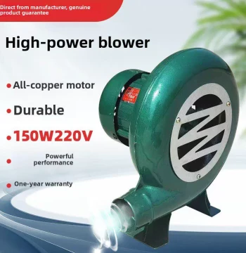 Household Small High-Power 220V AC BBQ Charcoal Blower for Igniting Eggs and Waffles, Strong Air Blower