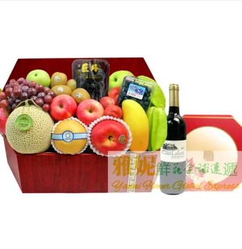 Hong Kong Mid-Autumn Festival Gifts, Blue Speed Delivery Same-Day Fresh Fruit, AOC Red Wine, Corporate Gifting Orders, Kowloon