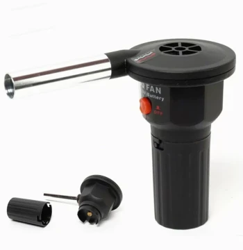 Handheld Electric Blower for BBQ Charcoal Ignition and Combustion Assistance, Dedicated to Grills, Size 1 Battery Blower with Free Shipping