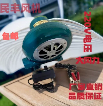 AC/DC Dual-Use Fan, 12V Dual-Mode Fan, Variable Speed Fan: Green