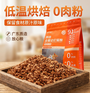 Zhenyoushang Low-Temperature Baked Cat Food, Hypoallergenic Nutritious Fresh Meat with Deep-Sea Tuna for Kittens, Authentic Flagship Store Staple Diet