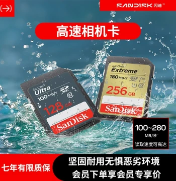 SanDisk SD Memory Card 128GB – Universal High-Speed Flash Card for Canon, Fujifilm, and Sony Cameras