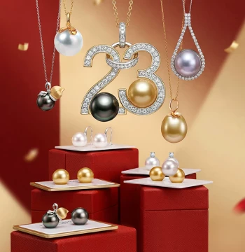 Daimi [Hot Keyword Link] Luminous 3-4mm Baby Pearl Necklace 18K Gold/Luminous/SH/Broadcast