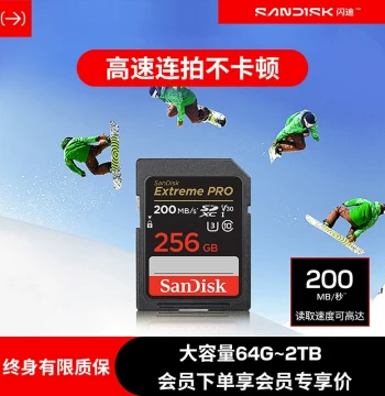SanDisk Flagship Store 128GB Flash Memory Card SD Card V60 for Canon, Fujifilm, and Sony Cameras - V30 Storage Card