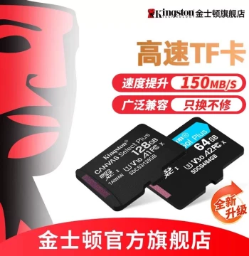 Kingston Official Authentic High-Speed TF Memory Card 128GB for Surveillance, Dash Cam, DJI, Tablet, Pocket 3