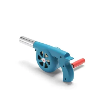 Hand-Crank Blower for Outdoor Use, Compact Handheld Air Pump for Charcoal Ignition, Camping and Picnic Fire Starting Tool
