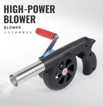 CLS Outdoor Manual Blower for Home Camping, BBQ, Picnic Fire Starting Tool, High Wind Power Air Blower