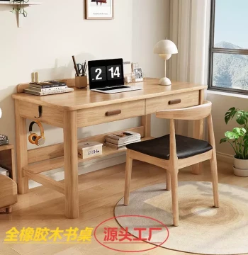 New Solid Wood Desk for Students and Home Use – Simple Computer Desk, Bedroom Office Study Table