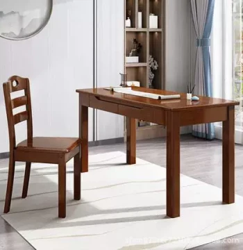 New Direct Sales Modern Minimalist Solid Wood Desk, Student Study Table, Computer Desk, Integrated Bedroom Study Furniture Writing Desk