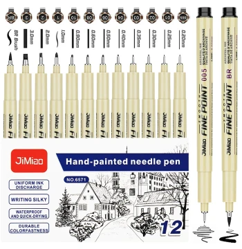 New Sakura Fineliner Pen Equivalent Art Liner Pen, Waterproof Hand Drawing, Comic Outlining, Painting Line Drawing Pen, Drafting Pen, Imported from Japan