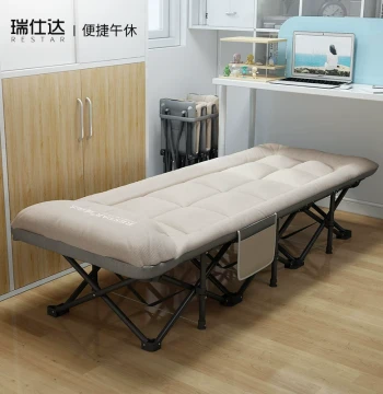Restar Office Nap Folding Bed, Lunch Break Artifact, Single Home Recliner, Simple New Style Care Cot/Camp Bed
