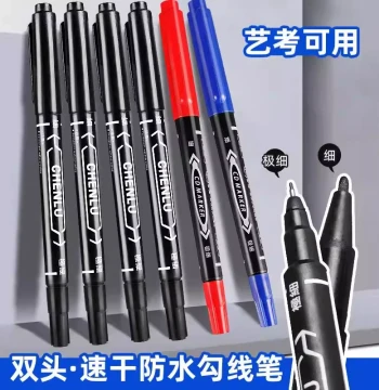 Oil-Based Permanent Markers for Art, Logistics, and Woodworking, Extra-Fine Tip, Fade-Resistant, Art Liner Pens