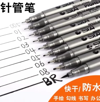 STA 8050 Fineliner Pen, Waterproof Outline Pen, Ultra-Fine Edge Drawing, Smudge-Proof Marker for Art and Illustration