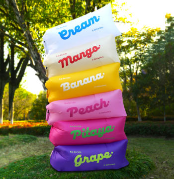 Inflatable Sofa Outdoor Music Festival Couple Portable Air Cushion Picnic Camping Lazy Air Bed Dopamine Lounge Chair