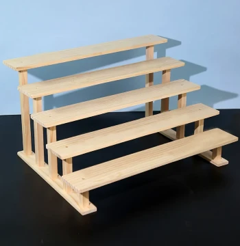 Pure Solid Wood Display Stand, Desktop Storage Rack for Figures, Models, Toys, Blind Boxes, Dolls, Green Plants, Tiered Succulent Flower Stand
