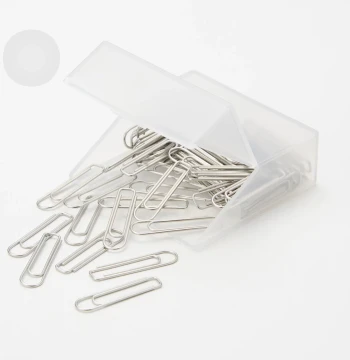 MUJI Steel Paper Clips, 70 Pieces per Box, Japanese Stationery for File Organization