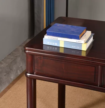 Jinding Non-Acid Solid Wood Desk and Chair Set - Computer Office Desk, Rosewood Writing Table, Study Room Furniture