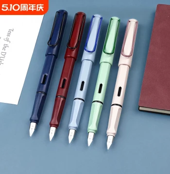 Posture-Correcting Fountain Pen for Elementary Students, Grades 3-6, Handwriting Practice, Grip Correction for Kids & Adults, Calligraphy Beginner Gift, Replaceable Ink Cartridges, Ink Filling, Custom Engraving