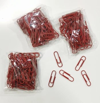 Wedding Supplies Red Paper Clips for Money Attaching Red Paper Clamps Bride's Dowry Chest Money Accessories Wedding Materials