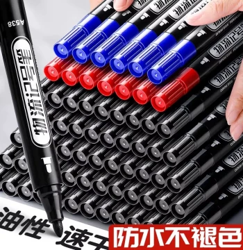 Marker Black Oil-Based Thick Pen Waterproof Quick-Drying Durable Coarse Pen Express Logistics Special Marking Pen Non-Fading