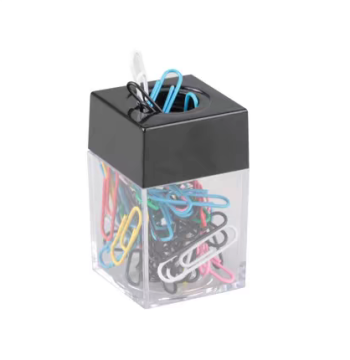 Square Paper Clip Container, Paper Clip Box, Magnetic Paper Clip Storage Box, Pin Storage Box