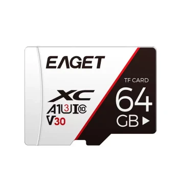 Eaget TF Memory Card for Dash Cam and Surveillance, High-Speed SD Card 128GB, 64GB for Camera and Phone