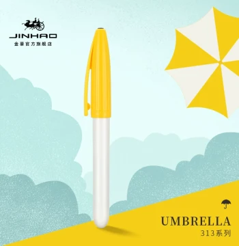 Jinhao Fountain Pen Model 313 Umbrella Pen, for Students and Adults, Posture-Correcting, High Aesthetic Value, for Primary School Grades 3-4 Boys and Girls, Calligraphy Practice, Replaceable Ink Cartridges, Premium Elegant Design for Men and Women