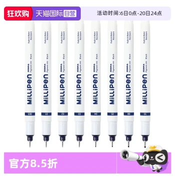 [Self-Operated] Zebra Fine Liner Pens for Art - Sakura Manga Inking Pens, Waterproof Non-Smudging Drawing Pens for Sketching and Simple Black Line Art