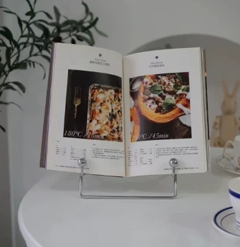 Desktop Vertical Recipe Stand Cookbook Holder Display Rack Newspaper Rack Magazine Data Rack Sheet Music Reading Lazy Stand