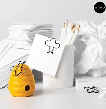 Fast Shipping O-Shape Bee Paper Clips with Storage Box - Busy Bees Creative Shaped Magnetic Paper Clips
