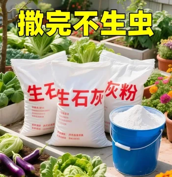 Vegetable Gardening Quicklime Powder Sterilization Disinfection Insect Repellent Desiccant Water Quality Improvement Soil Amendment Mold and Disease Prevention