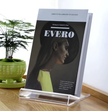 Bookshelf Bookstore Transparent Acrylic Book Stand for Books, New Release Rack, Commercial Display Stand, Single Integrated Bookend, Desktop Office Commercial Anti-tip Book Support Display Rack