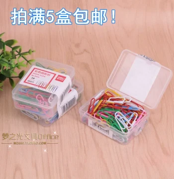 Deli Paper Clips 0024 Colorful Creative Cute Paperclips for Financial Document Sorting and Storage, 100 pcs/box