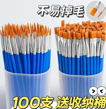 Fineliner Pens for Acrylic, Watercolor, and Gouache, Ultra-Fine Detail Brushes, Professional Children's Watercolor Paint Brushes, Nylon Flat Tip Acrylic Pens for Oil Painting and Art Sets