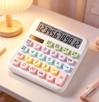 Authentic Dopamine Calculator, Goddess Edition, High-Aesthetic Office Computer for Accountants, Multi-Function Solar Voice Calculator for Commercial Use, Sound-Enabled for Finance Exams