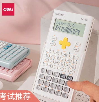 Deli 1700 Scientific Calculator for Students – Ideal for Exams, Functions, Middle School, and Intermediate Accounting