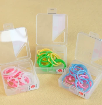 Foxtail Grass Stationery Boxed Random Rings L 16 Pieces Loose-Leaf Rings Creative Storage Rings Binding Rings