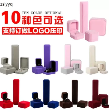 Manufacturer Velvet Jewelry Packaging Boxes for Necklaces, Stud Earrings, Rings, Bracelets, Pendants, and Chains