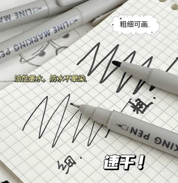 Languo Waterproof Technical Drawing Pens for Hand-Drawn Art, Manga Outlining, Animation Sketching, and Design; Professional Black Outline Pen Set