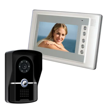 Practical 7-Inch Wired Video Doorbell, HD Video Intercom