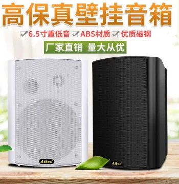 ABZ Wall-Mount Speaker, Hanging Horn Audio System for Classrooms, Shops, Malls, Conference Rooms, Background Music, and Broadcasting