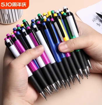 Bulk Pack Retractable Ballpoint Pens – Premium Office Oil-Based Refills, Click-Style Cylindrical Pens in Black, Blue, Red; Ideal for Students and Note-Taking, Wholesale