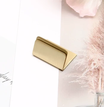 Brass Message Photo Label Clip, Brass Business Card Holder, Price Tag and Memo Clip Base