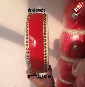 5-inch, 6-inch, 8-inch Flat Drums - For Dance Instruction, Scripture Recitation, Rituals, Toys, and Early Education; Cowhide Hall Drums and Jingxi Big Drums