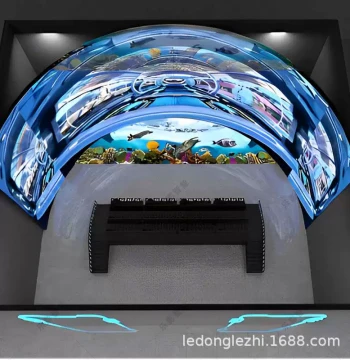 Naked-Eye 3D/5D/7D Holographic Motion Cinema - Commercial Track Cinema, Dome Screen, Immersive Ring Screen, and Flight Simulator Theater