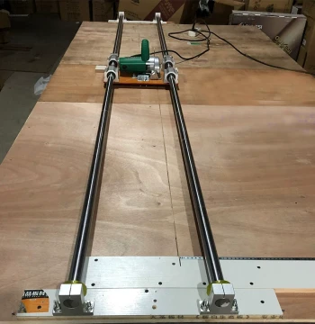 Solid Linear Guide Rail Slider Set with Light Shaft for Woodworking Panel Cutting Machines, Tile Saws, and Full Cutting Stations