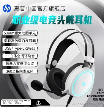 HP Wired Over-Ear Headphones, Esports Gaming Headset, Dedicated for PC Desktop and Laptop Gaming