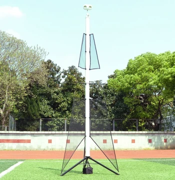 LED Venue Floodlight with Rechargeable Battery - Emergency Inflatable Stand Mobile Outdoor Lighting for Square Dancing and Basketball Courts