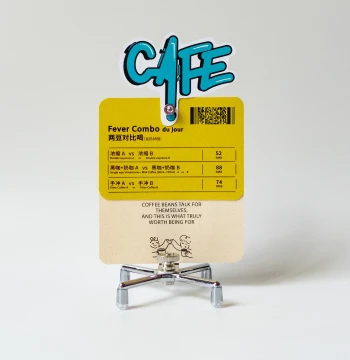RPL Multi-Use Information Display Label Holder, QR Code Table Card Clip, Countertop Display Prop, Metal Memo Stand