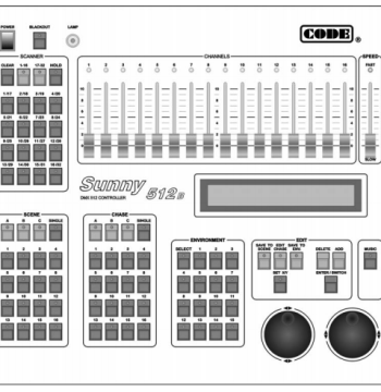Goodlight CODE Sunny512B Lighting Console User Manual